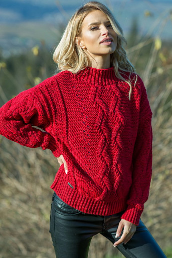 Fobya F605 свитер красный